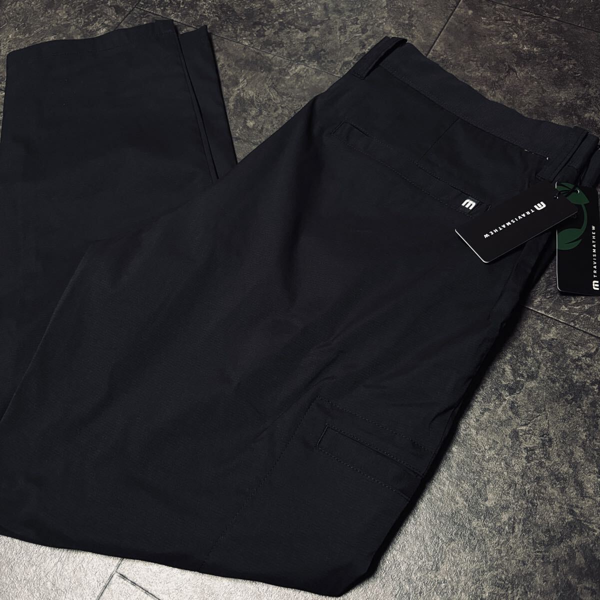 W90cm XL/2L/LL/O 定価16,500円 TRAVIS MATHEW トラヴィスマシュー アンクルパンツ 新品 送料無料 ストレッチ 超軽量 春夏秋 ブラック 黒