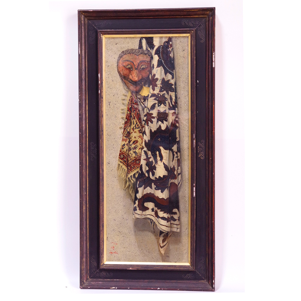 真作 佐々木壮六 「 面 」 1972年 油彩 “詩情の画家”　928