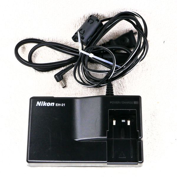 ニコン NIKON EN-EL1専用 EH-21 ACアダプター/充電器 ACケーブル付（中古動作品）