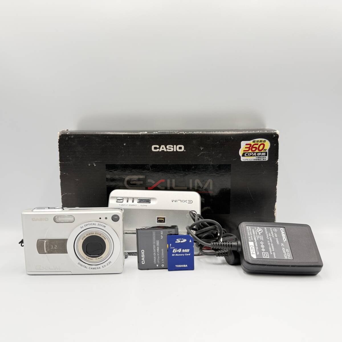 【動作品・備品元箱付き】CASIO EXILIM EX-Z30 　コンデジ　デジカメ　デジタルカメラ　撮影&フラッシュ動作OK