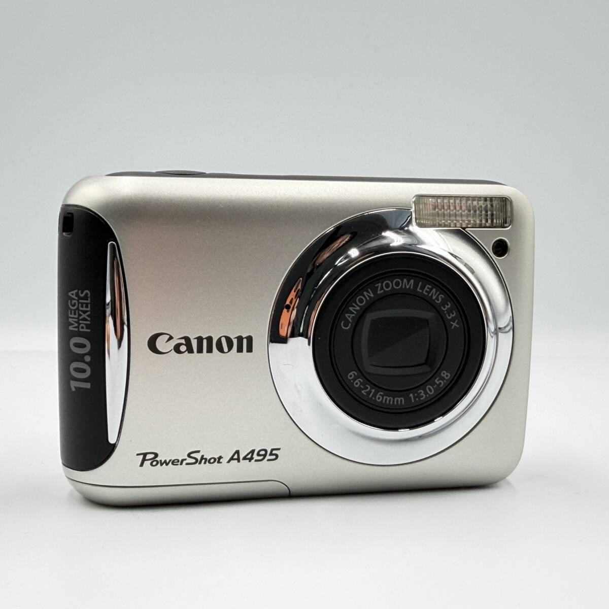 【動作品】Canon powerShot A495 111062017744 　コンデジ　デジカメ　デジタルカメラ　撮影&フラッシュ動作OK