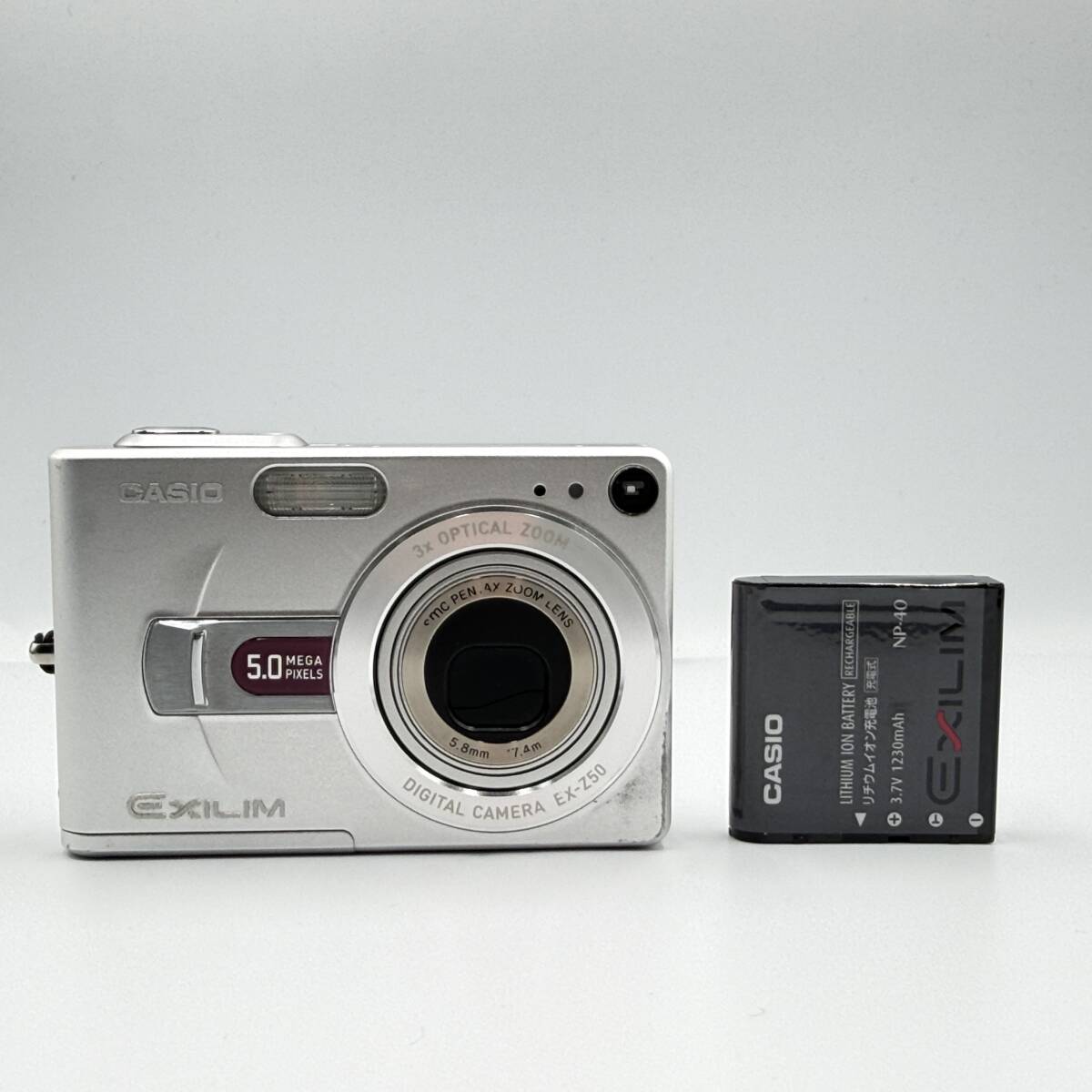 【動作品】CASIO EXILIM EX-Z50 1245637　コンデジ　デジカメ　デジタルカメラ　撮影&フラッシュ動作OK