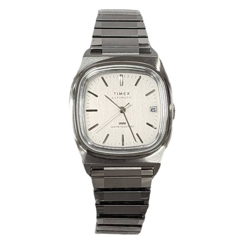 TIMEX リイシュー 1983 TW2W70800 腕時計メンズ 自動巻き シルバー文字盤 動作品 【未使用品】 12603R3