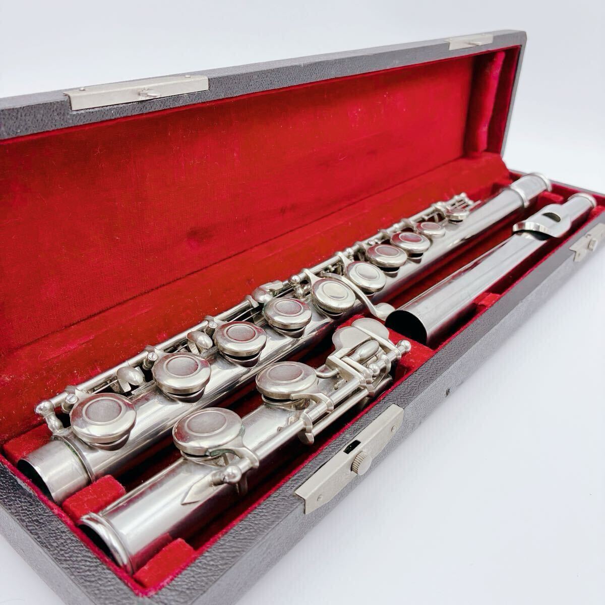 村松フルート Muramatsu フルート 日本製 ケース付 吹奏楽 初心者 学生 入門用 管楽器 現状渡し