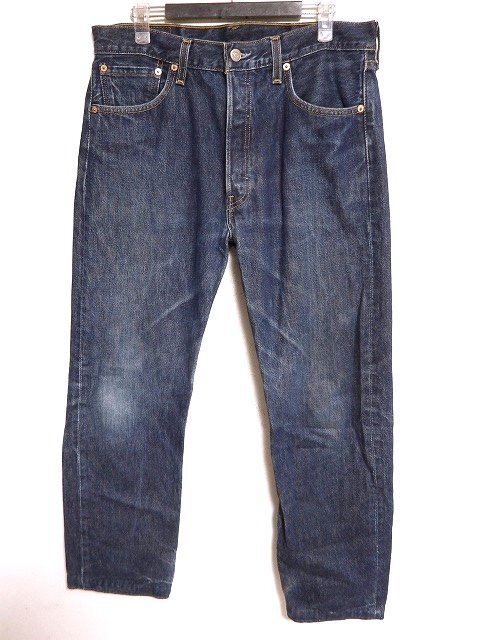 N9714:USA製Levi's(リーバイス）501デニムパンツ/1999年/553アメリカ・テキサス州 サンベニート工場/紺/ｗ34:6