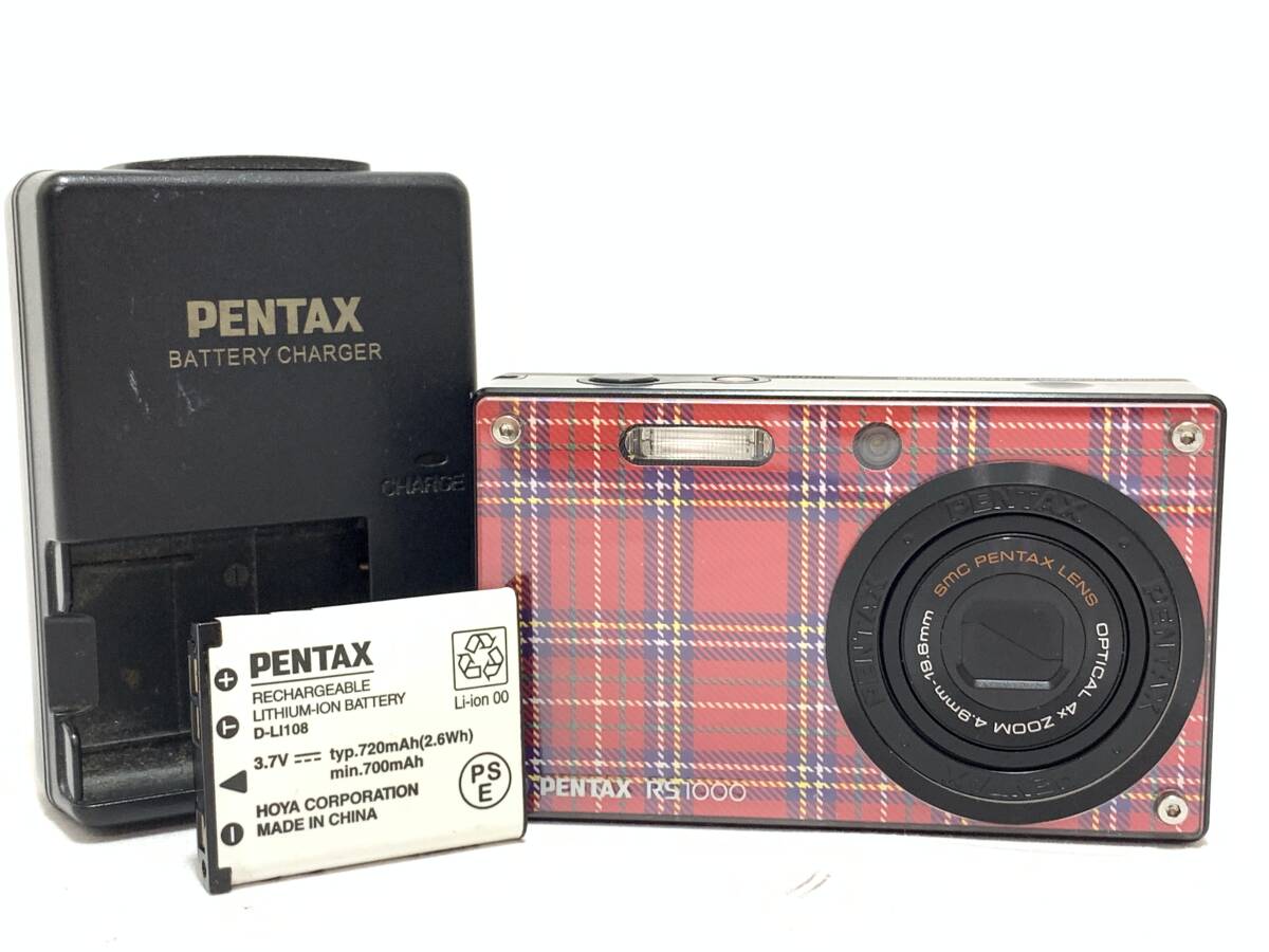 ★動作品・液晶難あり品★PENTAX ペンタックス Optio RS1000 @6228
