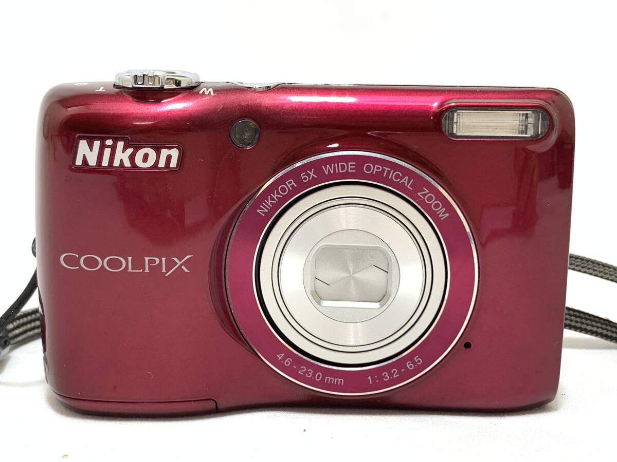 ★ジャンク★NIKON ニコン COOLPIX L26 レッド @6335