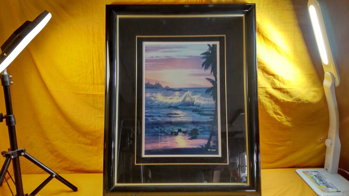 【C043】クリスチャン・ラッセン Lassen「ナピリコーヴ(S)」26/225 シルクスクリーン 直筆サイン エディション有り