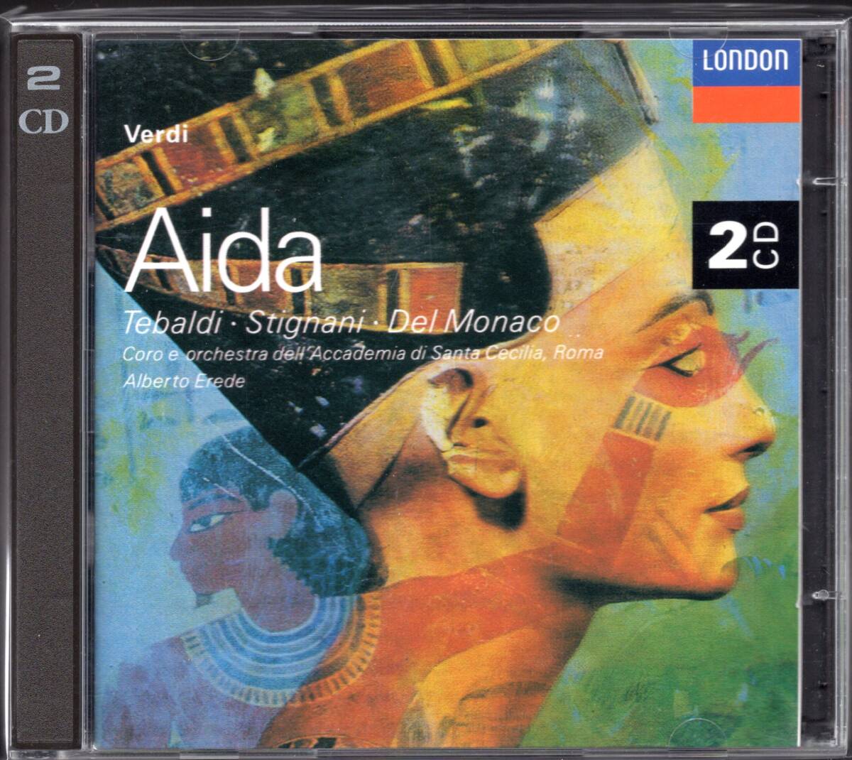 エレーデ / ヴェルディ　歌劇「アイーダ」（輸入盤/盤質：美品/レナータ・テバルディ マリオ・デル・モナコ エベ・スティニャーニ/2CD）