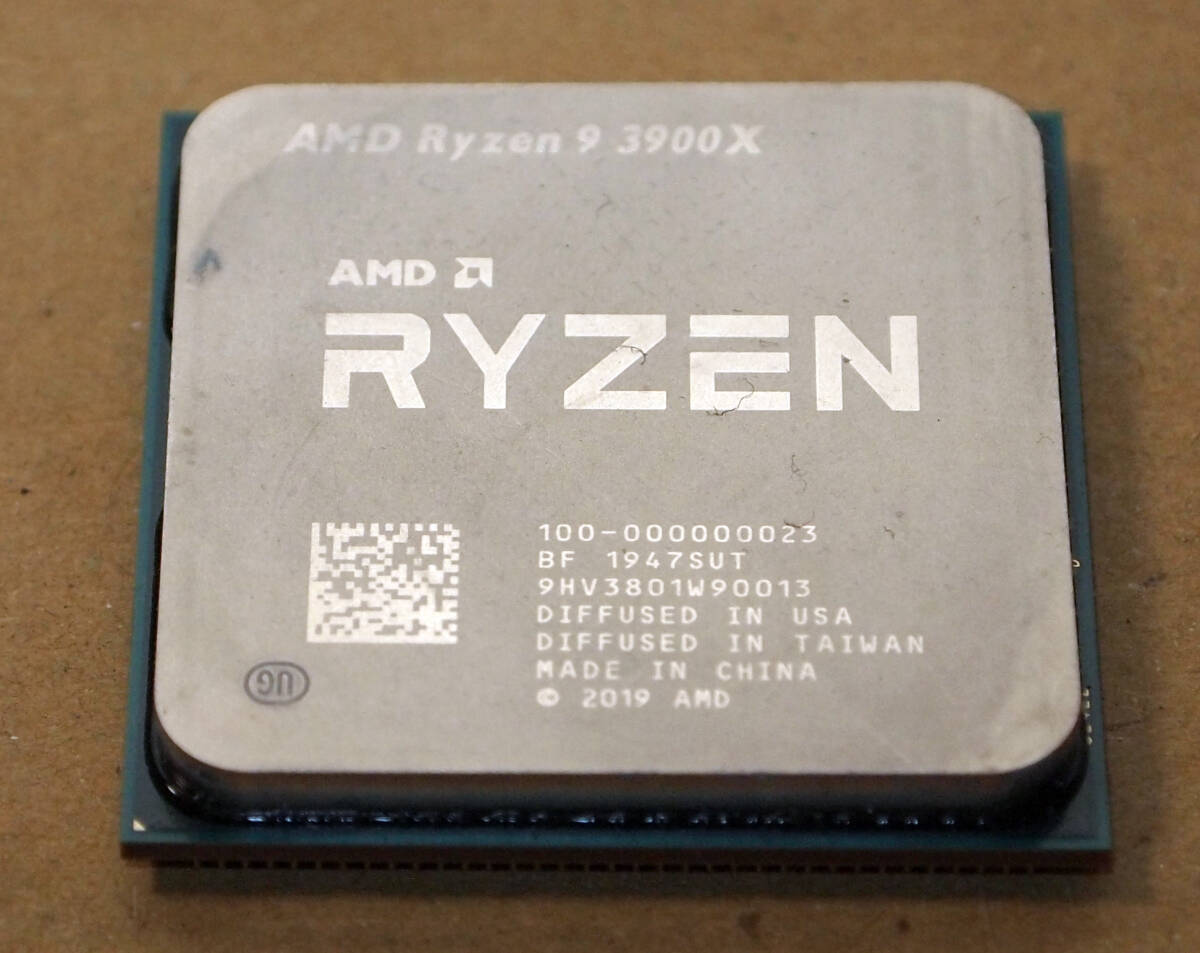 AMD Ryzen9 3900X　AM4　12コア24スレッド　　動作確認済み