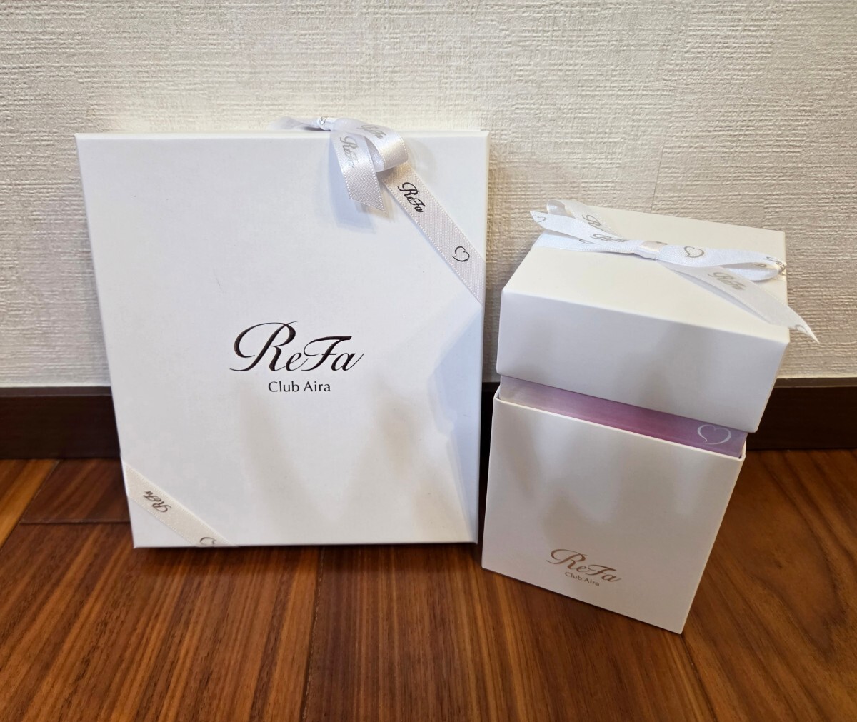  Refa リファ　ハートコームアイラ & ハートミラー (シルキーパープル) & アイラタンブラー(ピンク)　Club Aira VIP会員特典