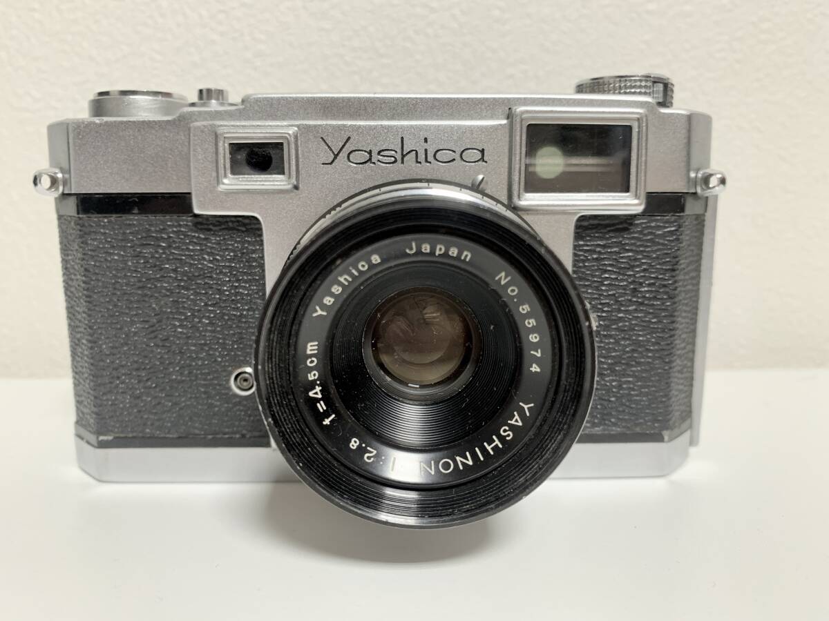 YASHICA 35 ヤシカ レンジファインダーカメラ 当時物 フィルムカメラ ケース付 UF627
