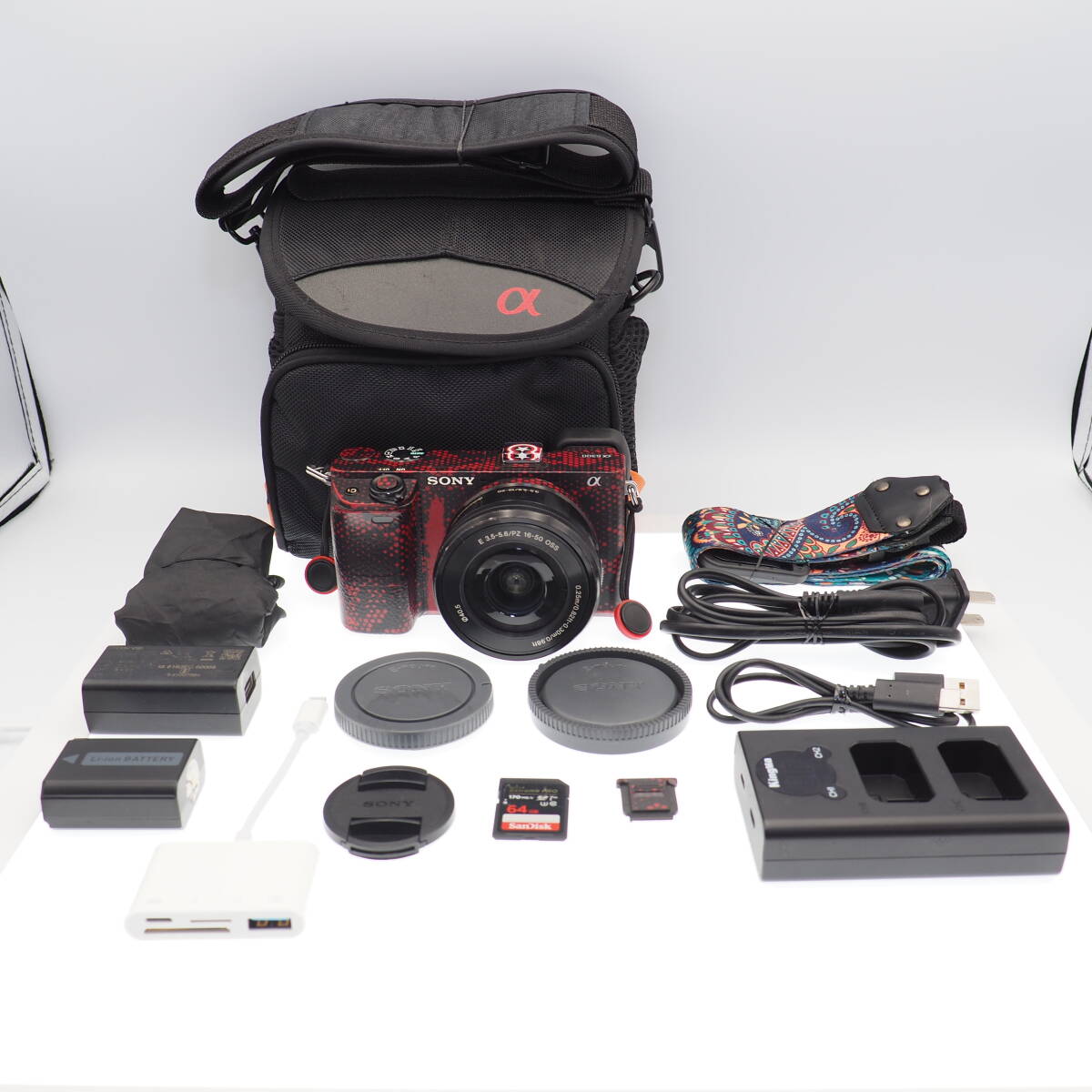 SONY ソニー ミラーレス一眼 α6300 パワーズームレンズキット E PZ 16-50mm F3.5-5.6 OSS ブラック ILCE-6300L