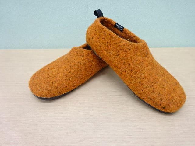 【＃17918】☆廃盤品/美品☆ WOMENS MERRELL EUPHORIA オレンジ系 US 7 J527398 / メレル フェルト ユーフォリア ウール モック スリッポン