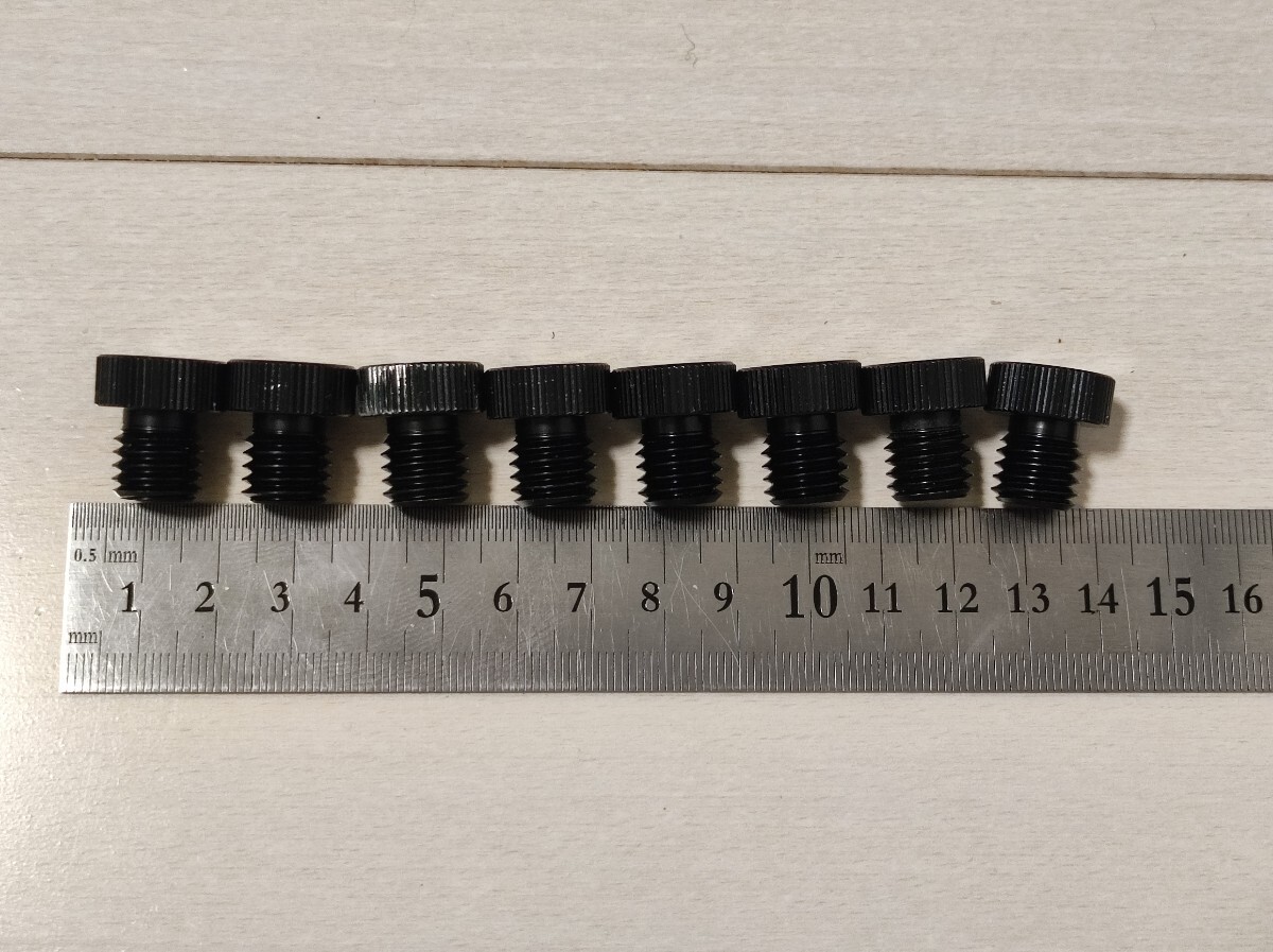 CAMVATE 15mmロッドプラグM12オスから1/4 メスネジアダプター 2個x4 8個