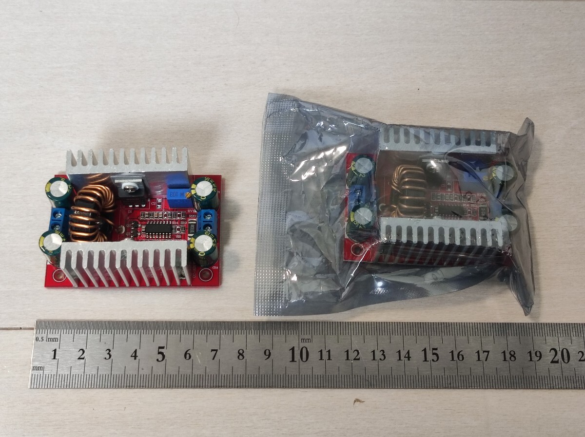 【新品、未使用品】2個セット 400W DC-DC定電流ブーストコンバータ 昇圧モジュール 電源モジュール 入力8.5〜50V出力10〜60V コンバーター
