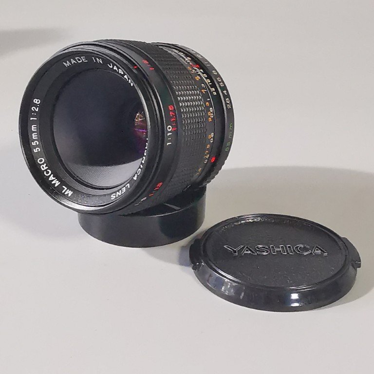 美品 動作品 YASHICA CONTAX ML MACRO 55mm F2.8 ヤシカ マクロレンズ f2.8 単焦点 カメラレンズ Z8536