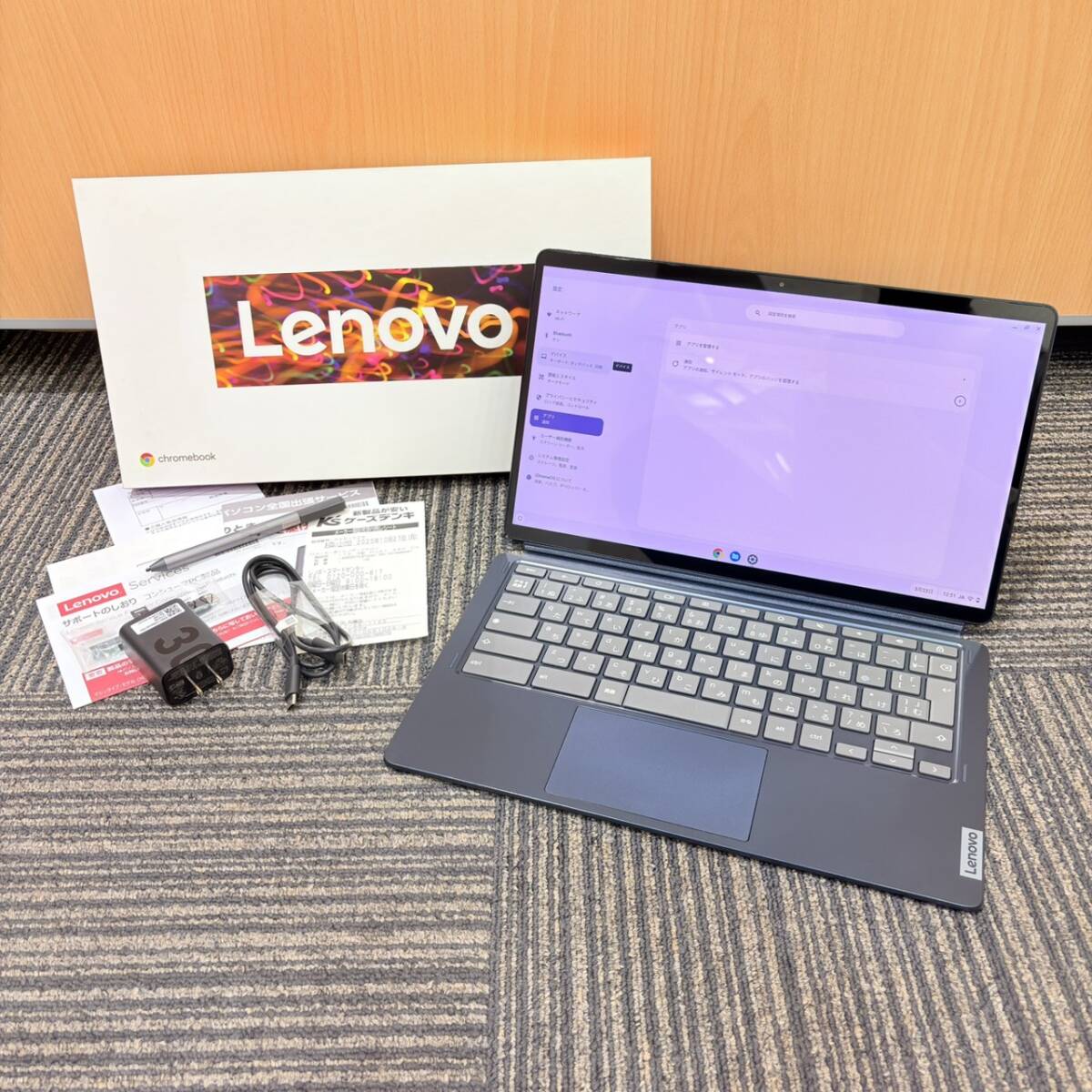 Lenovo IdeaPad Duet 560 Chromebook レノボ クロームブック タブレット ノートPC 脱着型 2-in-1 82QS001VJP 動作確認済み 音質クリア 2755