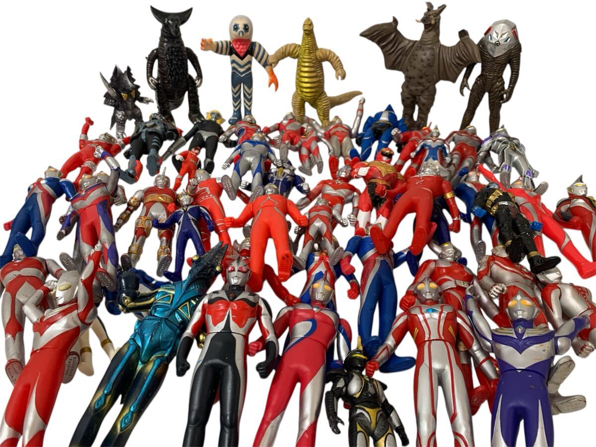 ★大量 ウルトラマン ソフビ 戦隊ヒーロー フィギュア まとめて 現状品