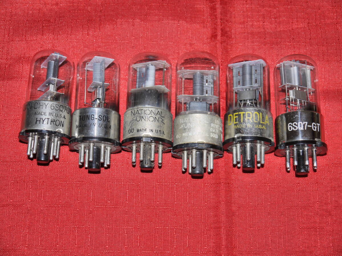 米国真空管 6SQ7GT RAYTHEON TUNG-SOL NATIONAL UNION 外 6本