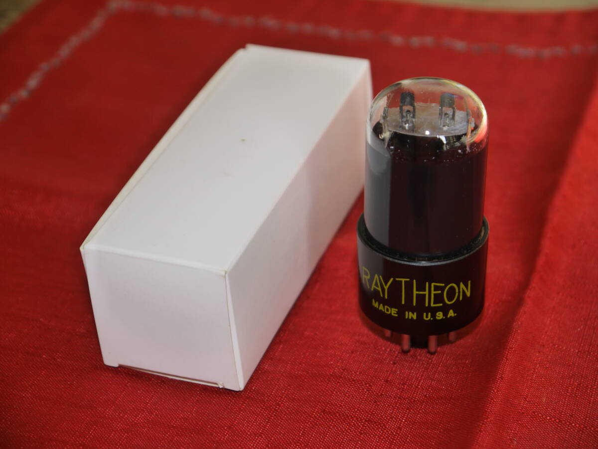 RAYTHEON レイセオン　6SN7GT　ラウンドプレート オーバルマイカ　1本　稀少