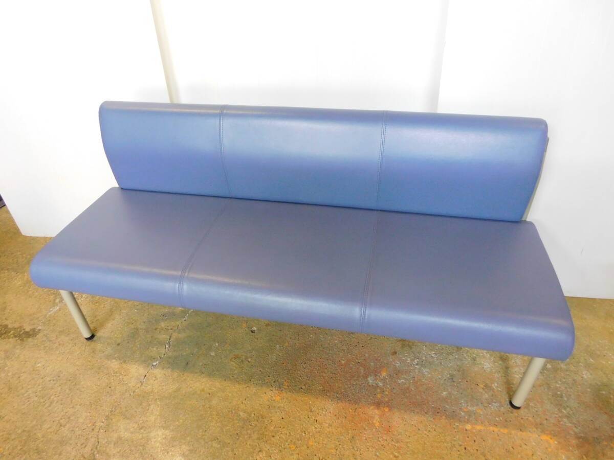 m994♪良品♪ 内田洋行 ロビーチェア 待合ソファ 待合室ベンチ 長椅子 UCHIDA MK JOIFA307 幅150cm 3人掛けソファ 3Pベンチ ロビーソファ