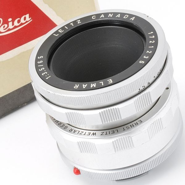 LEICA ELMAR 65mm F3.5 ライカ エルマー 65/3.5 元箱 キャップ OTZFO 16464K LEITZ CANADA ライツ カナダ Visoflex ビゾフレックス 6.5