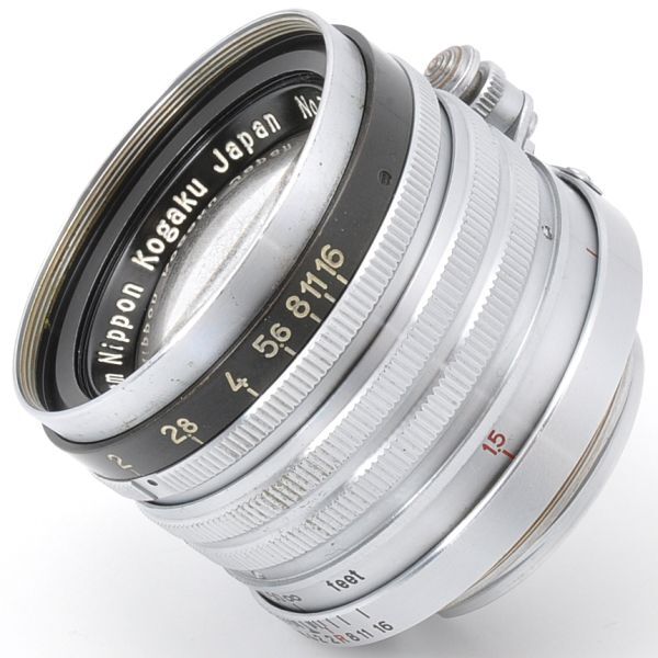 NIKKOR-H・C 5cm F2 ニッコール Ｈ・Ｃ 5/2 黒帯 Lマウント L39 キャップ フィルター 日本光学 Nippon Kogaku Nikon ニコン NIKKOR