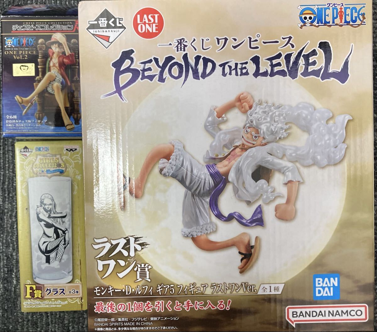 １円〜 ワンピース 3種 ラストワン BEYOND THE LEVEL ギア5 /チェスピース ロビン / グラス ガールズコレクション カリファ 0316G①