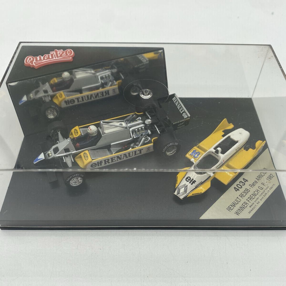 1円スタート Quartzo ルノー RE30B RENAULT 1/43 WINNER FRENCH G P 1982 ミニカー　0319a
