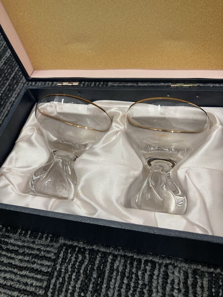 1円スタート BOHEMIA ペアグラス クリスタル グラス ボヘミア Glass 0320A②