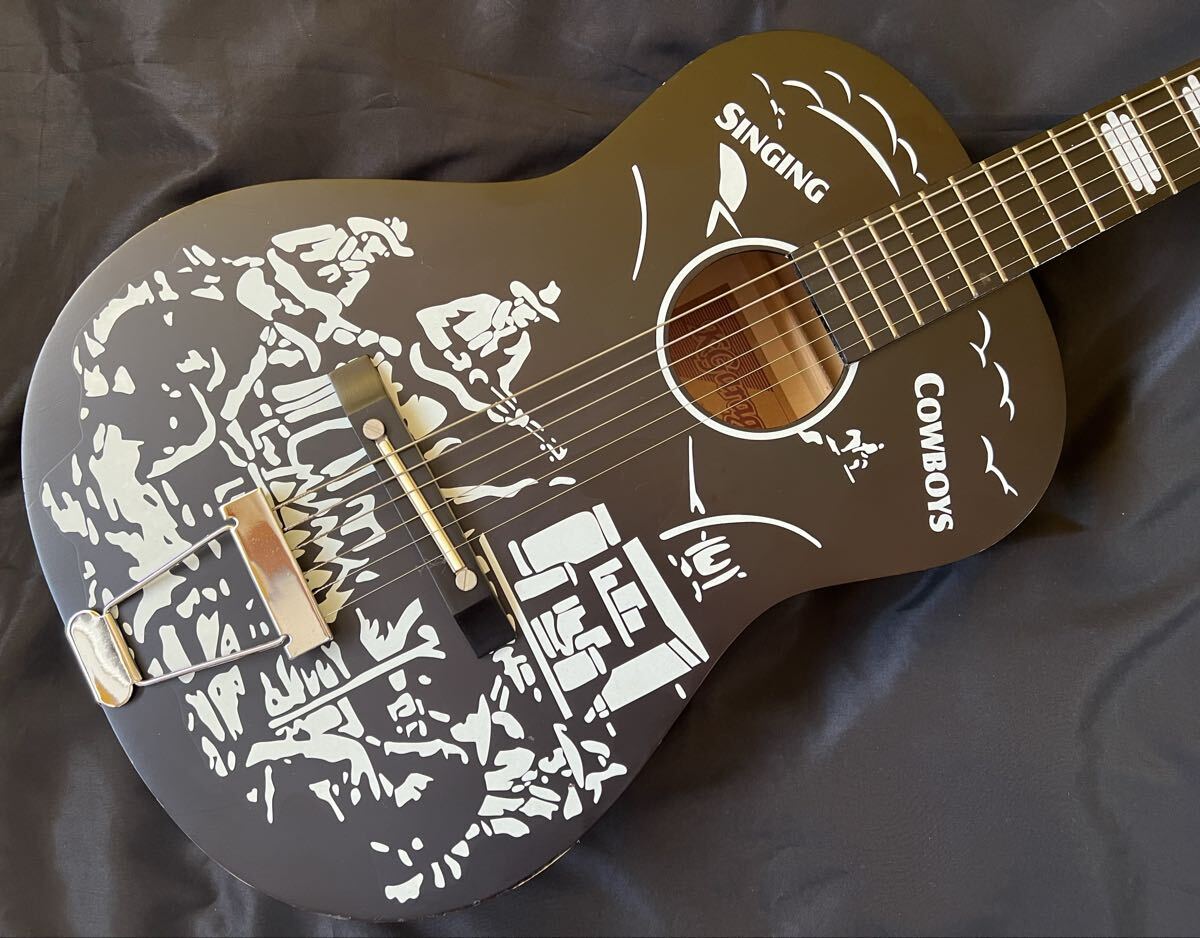 激レア　k.garage cd-M50s singing cowboys ミニギター　パーラーギター アコースティックギター　美品　ケース付き