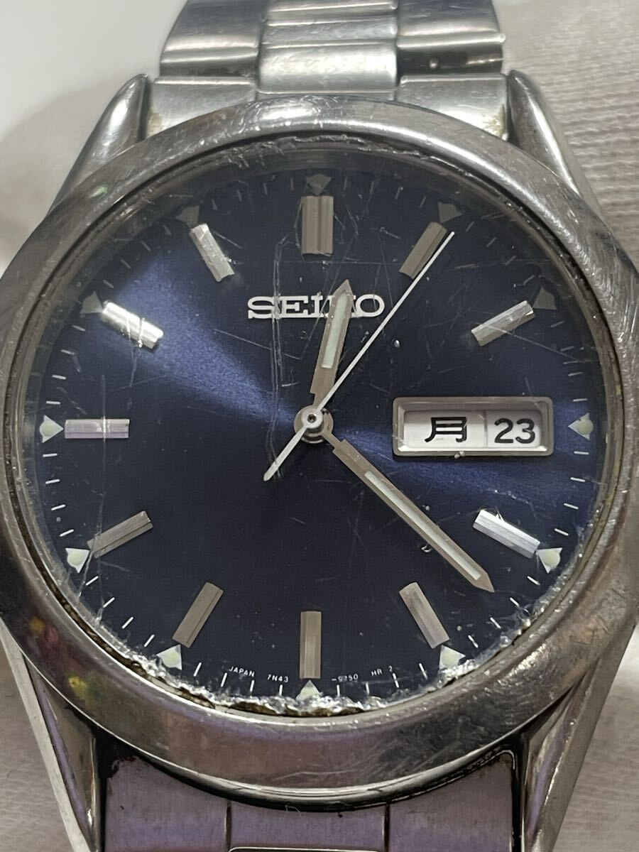 セイコー SEIKO 腕時計 7N43-9080 新品電池