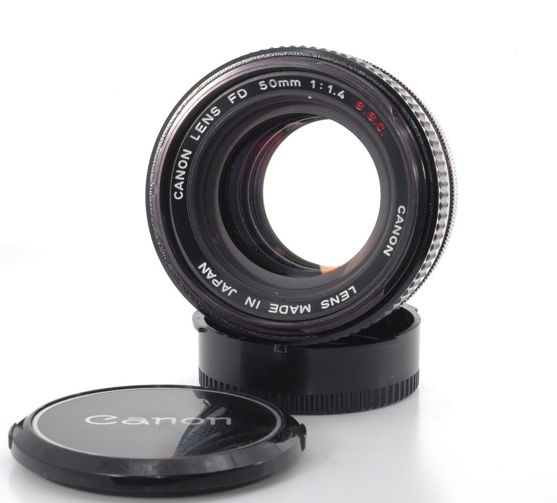 良品☆ Canon FD 50mm f/1.4 s.s.c. ssc オールドレンズ FD マウント 清潔感溢れる綺麗な外観 完動品☆