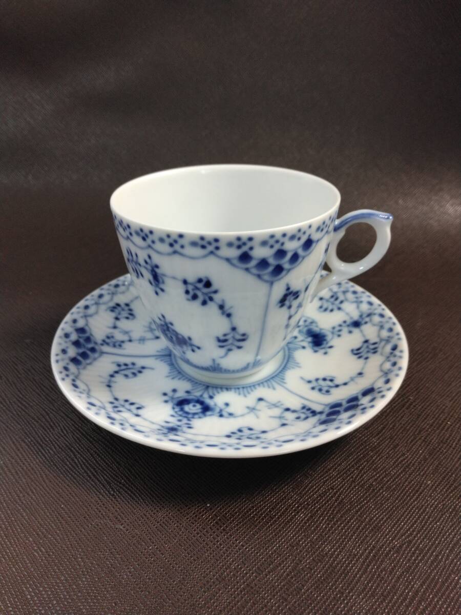 ロイヤルコペンハーゲン　ROYAL　 COPENHAGEN　デンマーク　コーヒーカップ　ハーフレース