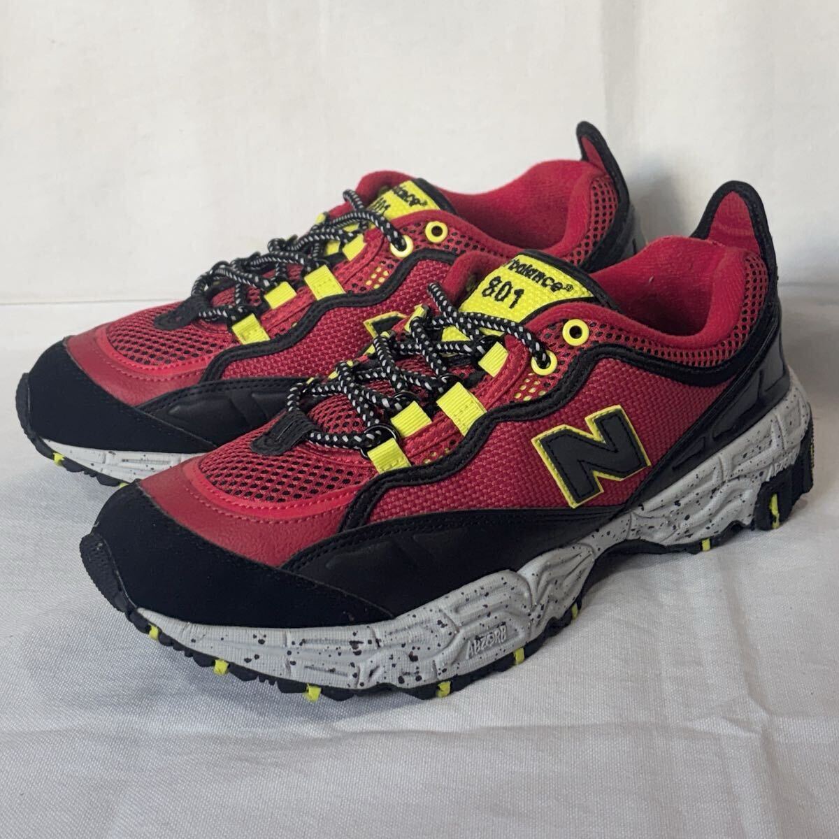 【NEW BALANCE】ML801 GLE ニューバランス スニーカー オールテレーン 赤/RED メンズ US9.5/27.5cm シューズ 靴 アウトドア 正規品