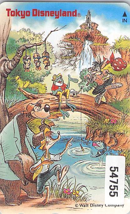 ５４７５５★東京ディズニーランド　スプラッシュマウンテン　テレカ★