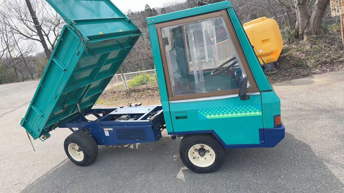 筑水キャニコム 乗用運搬車 ELL801 セル ガソリン 積載500kg 油圧ダンプ 4WD 走行・油圧ダンプ動作確認済　引き取り限定