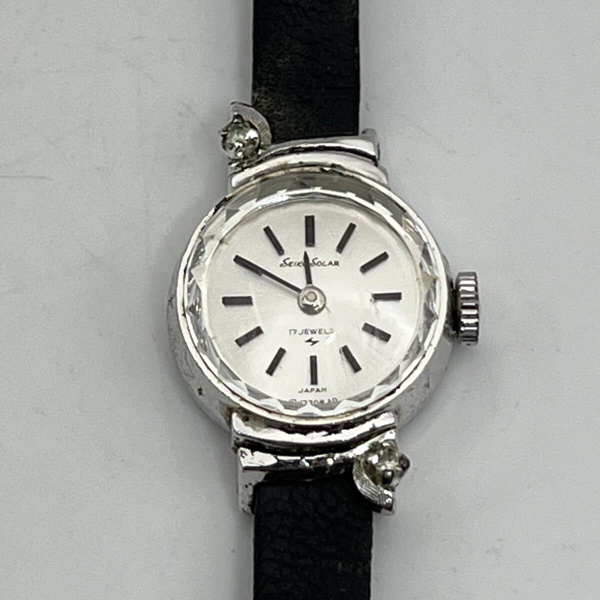 SEIKO SOLAR 17 JEWELS 10-0820 セイコー ソーラー 手巻き 2針 オールドモデル アンティーク 動作品