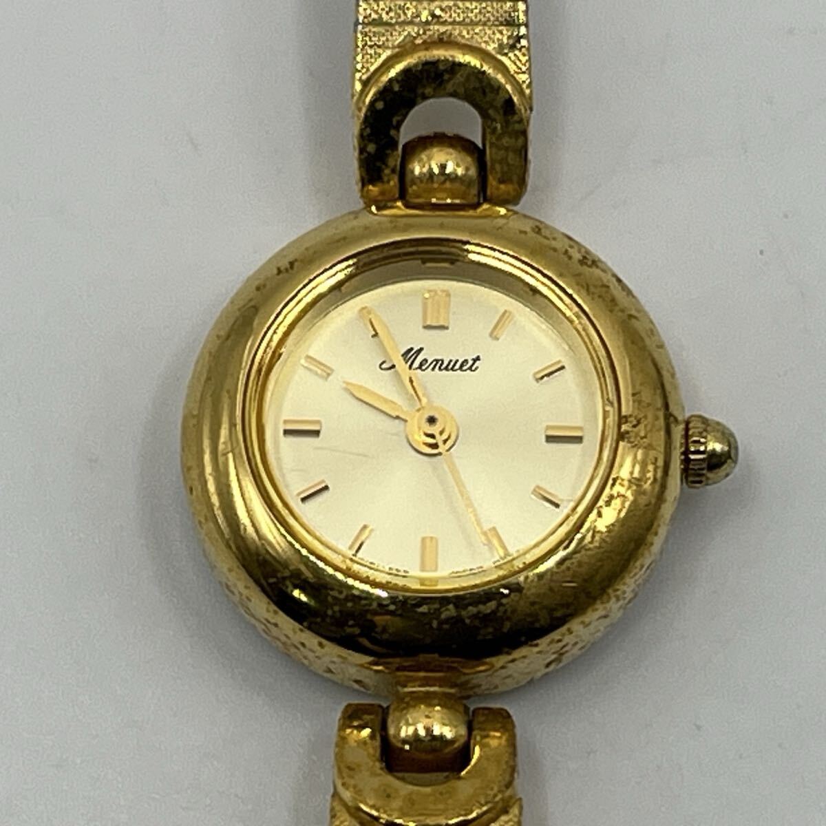 CASIO Menuet 701 LMT-500 カシオ 3針 クォーツ ゴールドカラー 動作品