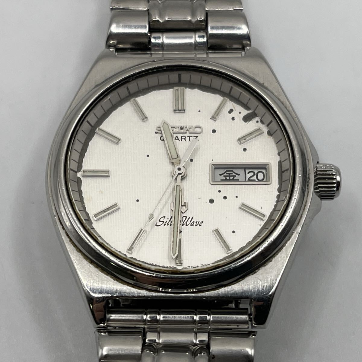 SEIKO QUARTZ SilverWave WATER RESISTANT ST. STEEL 8229-700A セイコー シルバーウェーブ 3針 デイデイト 動作品