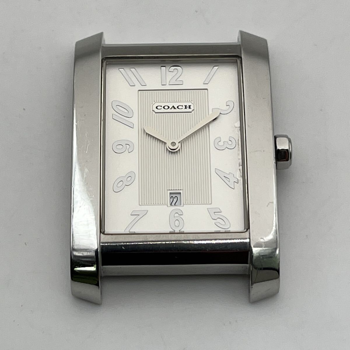 COACH SWISS MADE 0242 7.141.328 STAINLESS STEEL WATER RESISTANT 3 ATM コーチ クォーツ メンズ
