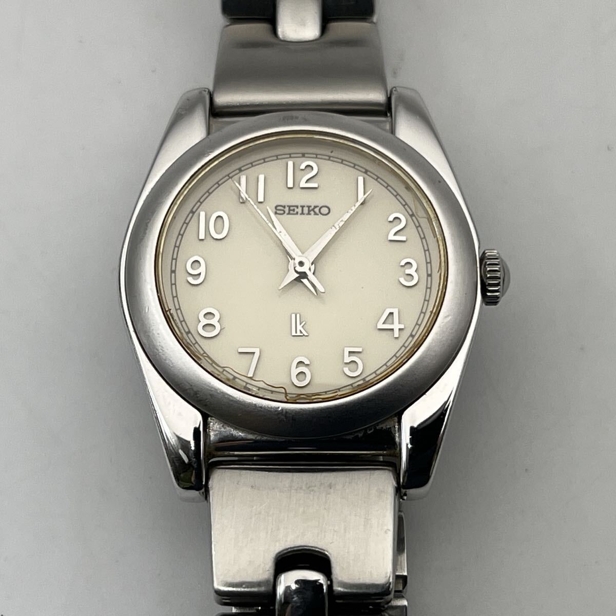 SEIKO LUKIA 4N21-0980 WATER RESISTANT ST.STEEL + BASE METAL セイコー ルキア 3針 新品電池交換済