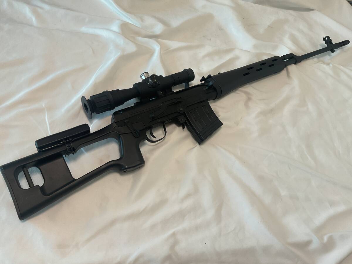 ドラグノフ SVD メーカー不明 電動ガン ライフルスコープ付 全長121㎝