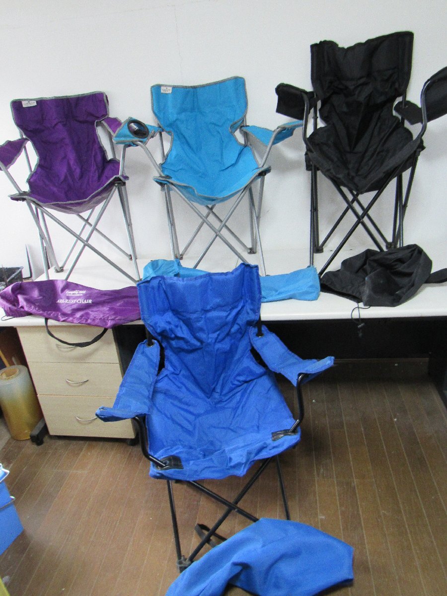 ◇Camping Field キャンピングフィールド アームレストチェア チェア イス キャンプ アウトドア まとめて 4点