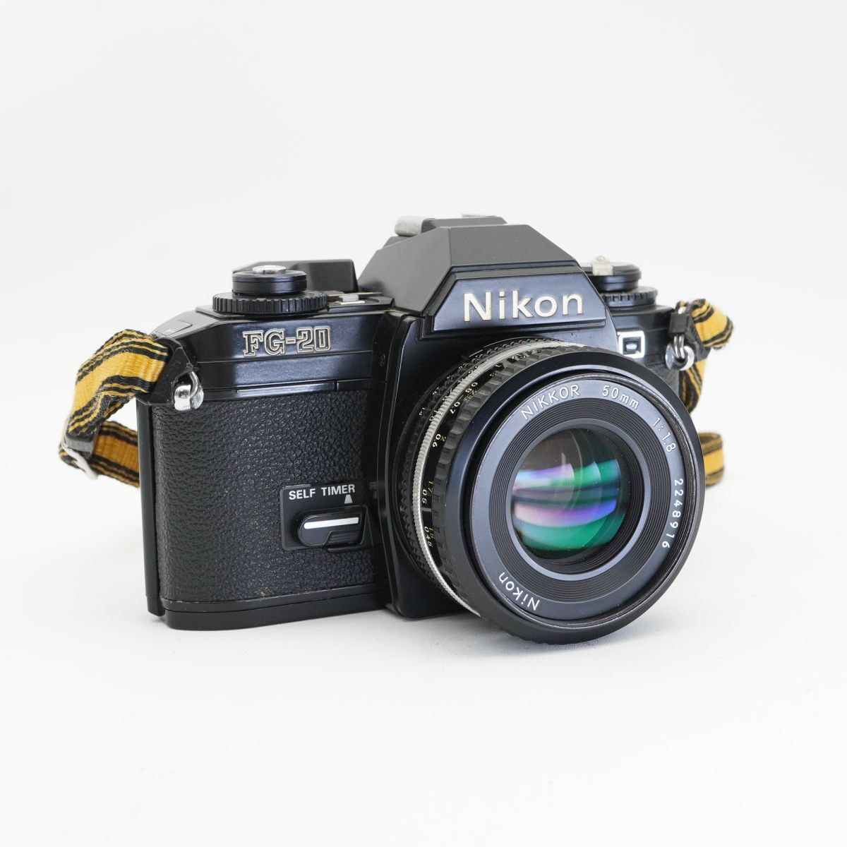 良品 動作確認済 Nikon ニコン FG-20 + NIKKOR AI-S 50mm F1.8 フィルムカメラ 一眼レフ#B3249