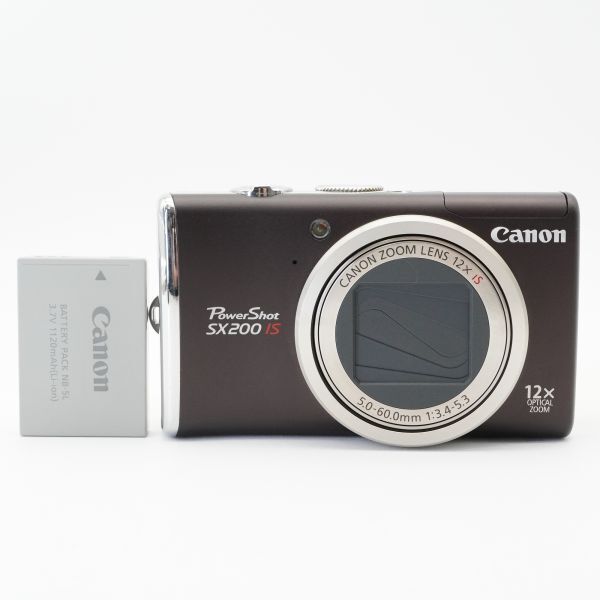 美品 動作確認済 Canon キヤノン PowerShot SX200 IS コンパクトデジタルカメラ #AA7560