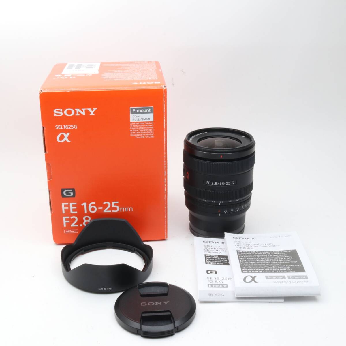 ソニー 広角ズームレンズ フルサイズ FE 16-25 mm F2.8 G Gレンズ デジタル一眼カメラα[Eマウント]用 純正レンズ SEL1625G