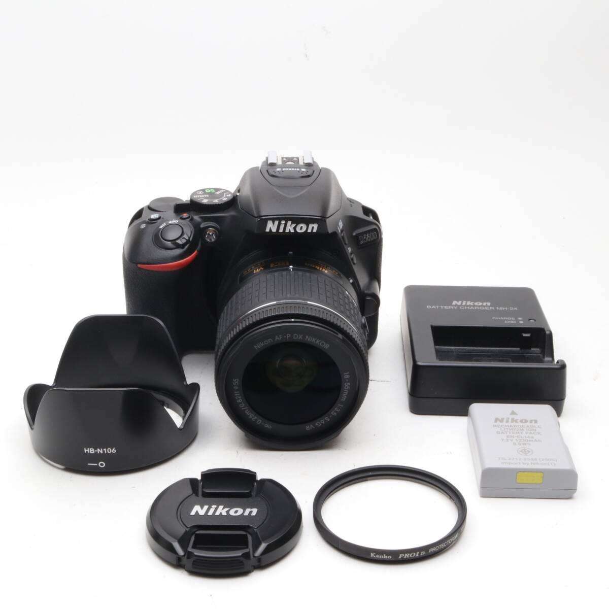 Nikon D5600 AF-P 18-55 VR レンズキット ブラック 〔NIKON F マウント〕