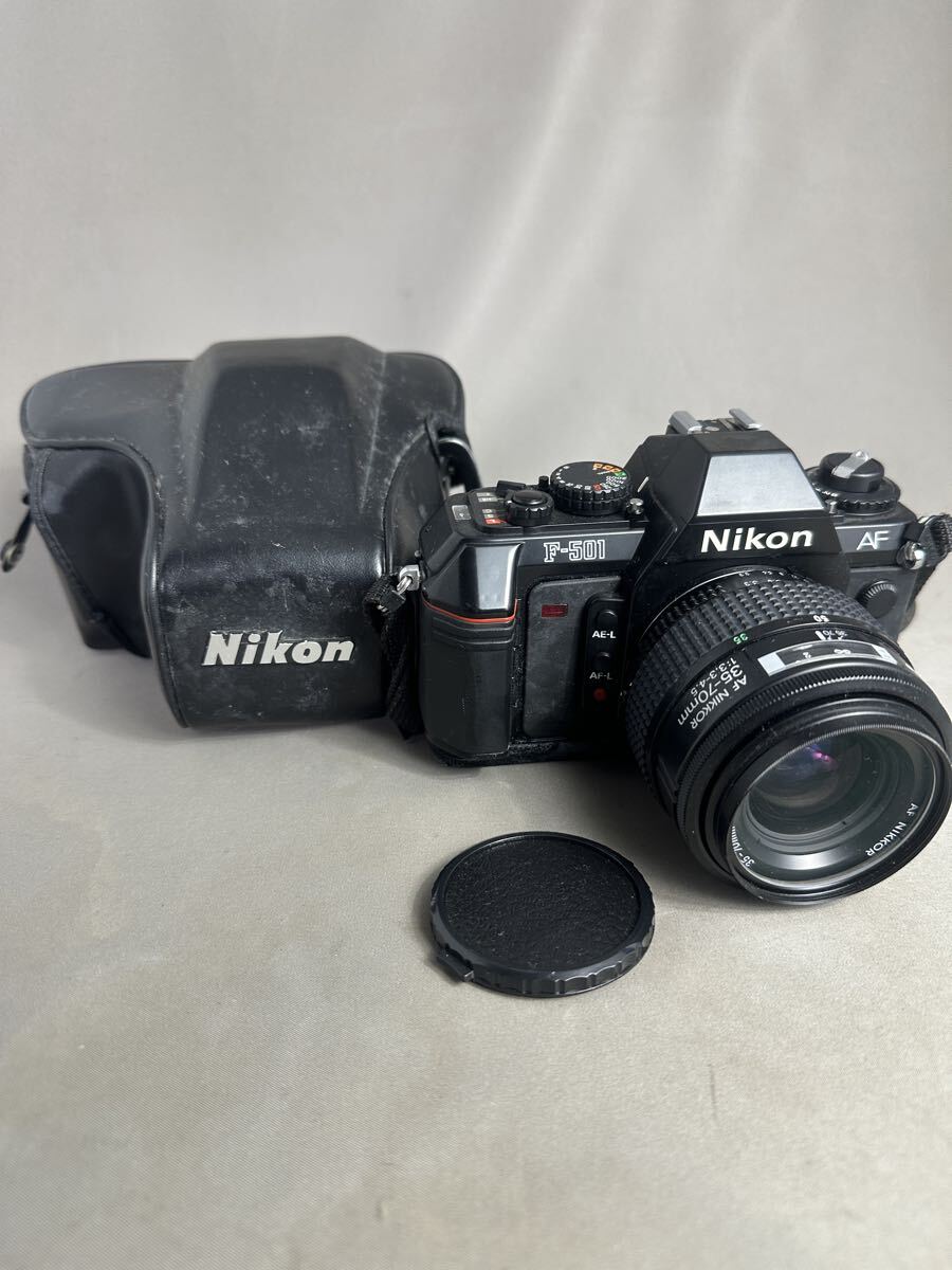 G76 Nikon ニコン F-501 kenko MC-1 52mm AF NIKKOR 35-70mm 1:3.3-4.5 カメラ　ジャンク品